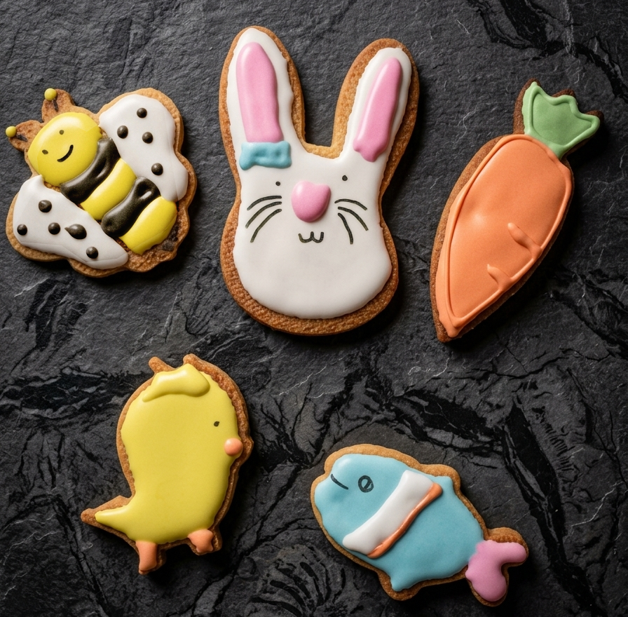 5 Biscuits Décorés Printemps